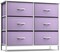 Sorbus 6 Drawers Dresser- Storage Unit with Steel Frame, Wood Top, Fabric Bins - for Bedroom, Closet, Office and more
